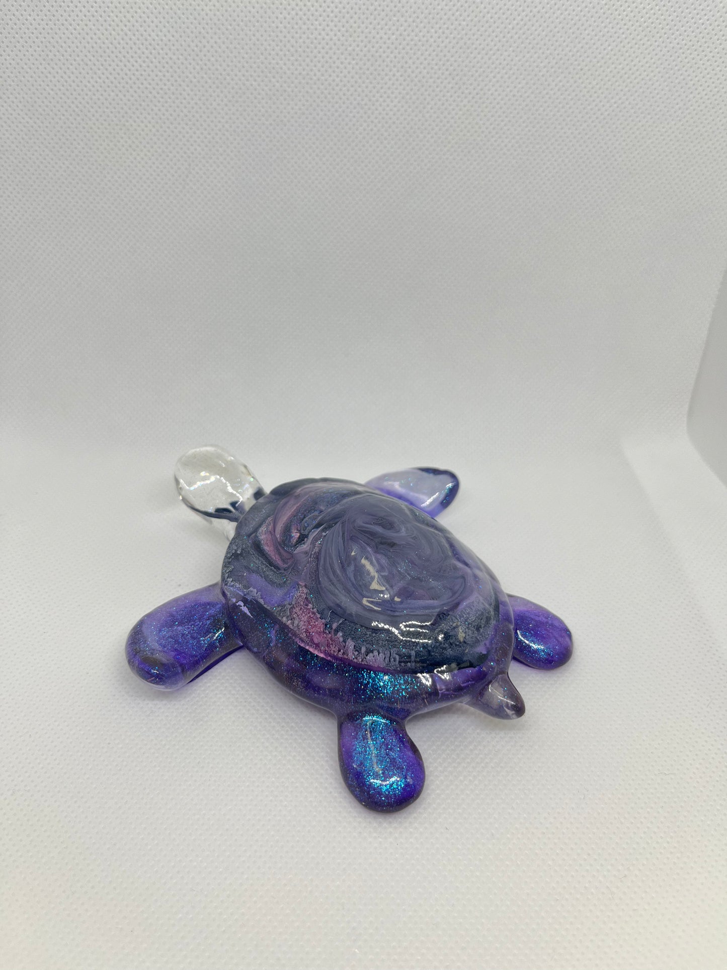 Figurine tortue grand modèle mauve