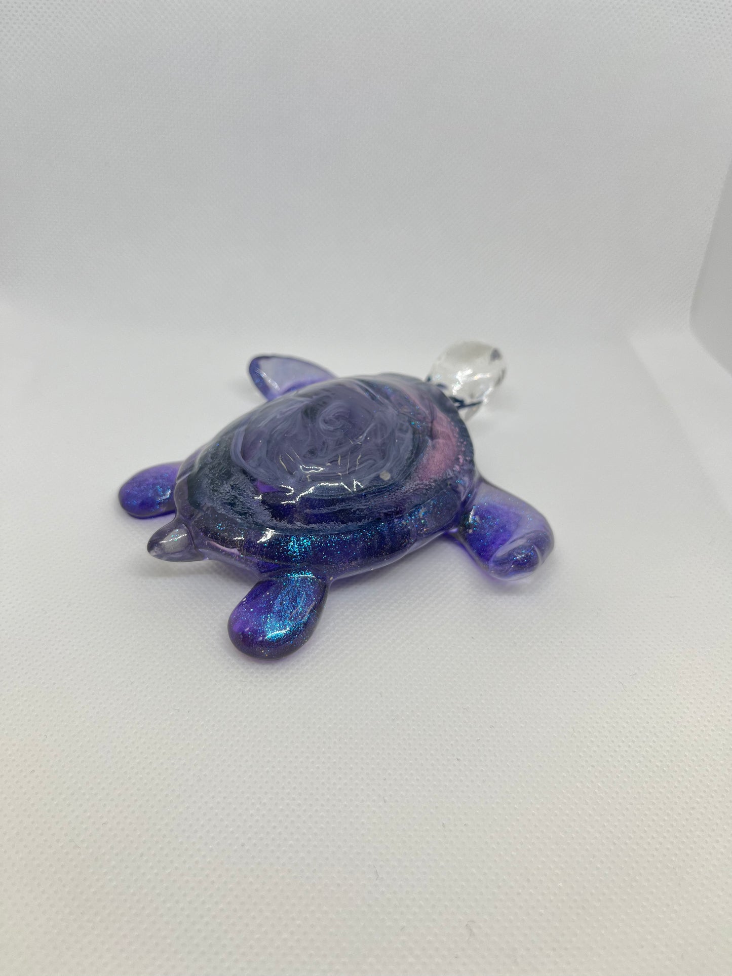 Figurine tortue grand modèle mauve